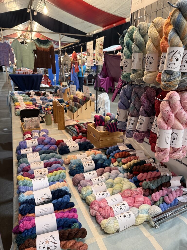 Foto van mijn kraam op een beurs.